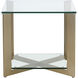 Xavier 23.75 X 23.75 inch Antique Brass Side Table